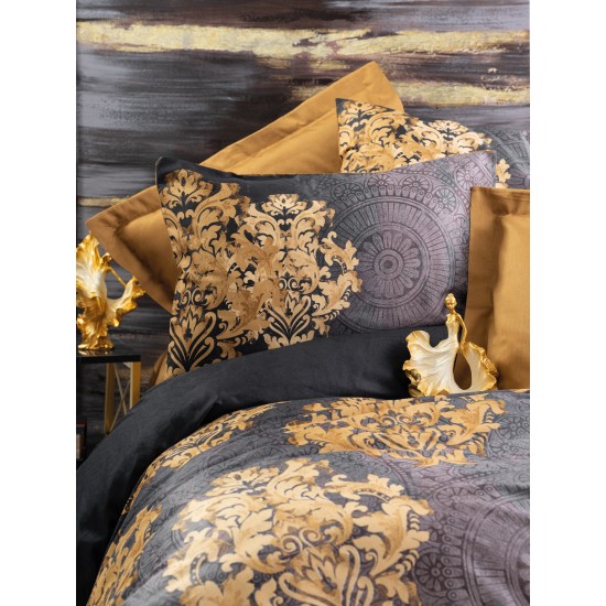 Satin Double Quilt Cover Set Jadira - Beige Anthracite
Beige Lessentiel Satin Double Quilt Cover Set Jadira - Beige Anthracite
Beige