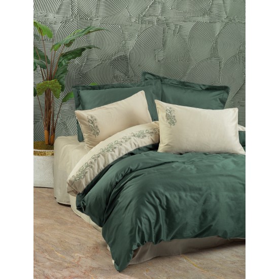 Satin Double Quilt Cover Set Andy - Green Green
Ecru Lessentiel Satin Double Quilt Cover Set Andy - Green Green
Ecru