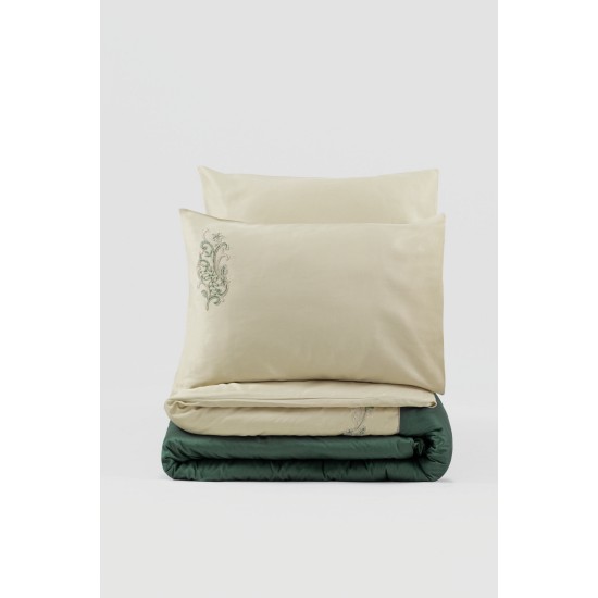 Satin Double Quilt Cover Set Andy - Green Green
Ecru Lessentiel Satin Double Quilt Cover Set Andy - Green Green
Ecru
