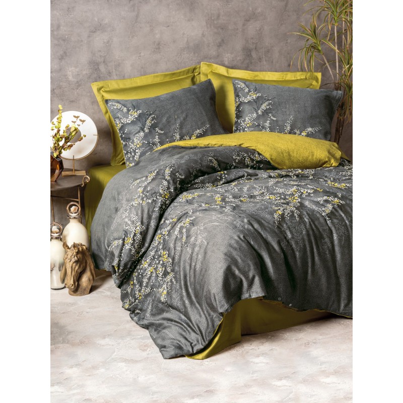 Lessentiel Satin Double Quilt Cover Set Libby - Green Green
Anthracite