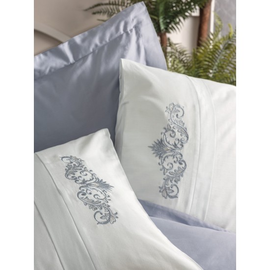 Satin Double Quilt Cover Set Biana - Grey Grey
White Lessentiel Satin Double Quilt Cover Set Biana - Grey Grey
White