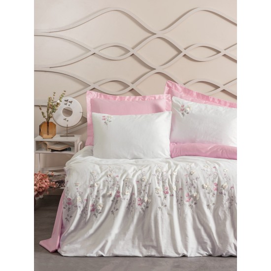 Satin Double Quilt Cover Set Jolie - Pink Pink
White Lessentiel Satin Double Quilt Cover Set Jolie - Pink Pink
White
