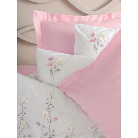 Satin Double Quilt Cover Set Jolie - Pink Pink
White Lessentiel Satin Double Quilt Cover Set Jolie - Pink Pink
White