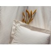 Lessentiel Satin Double Quilt Cover Set Stripe - Ecru Ecru