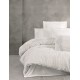 Lessentiel Satin Double Quilt Cover Set Genny - White White