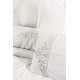 Lessentiel Satin Double Quilt Cover Set Genny - White White