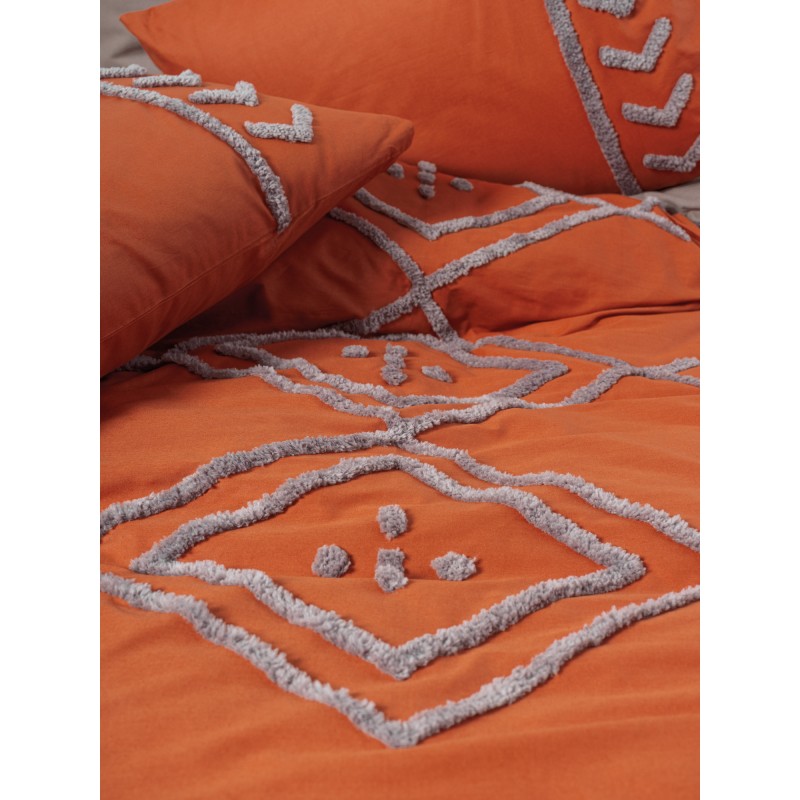 Lessentiel Ranforce Double Quilt Cover Set Liya - Tile Red Tile Red
Beige