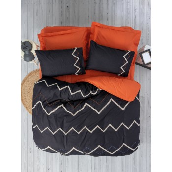 Ranforce Double Quilt Cover Set Mirely - Tile Red Tile Red
Black