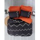 Lessentiel Ranforce Double Quilt Cover Set Mirely - Tile Red Tile Red
Black