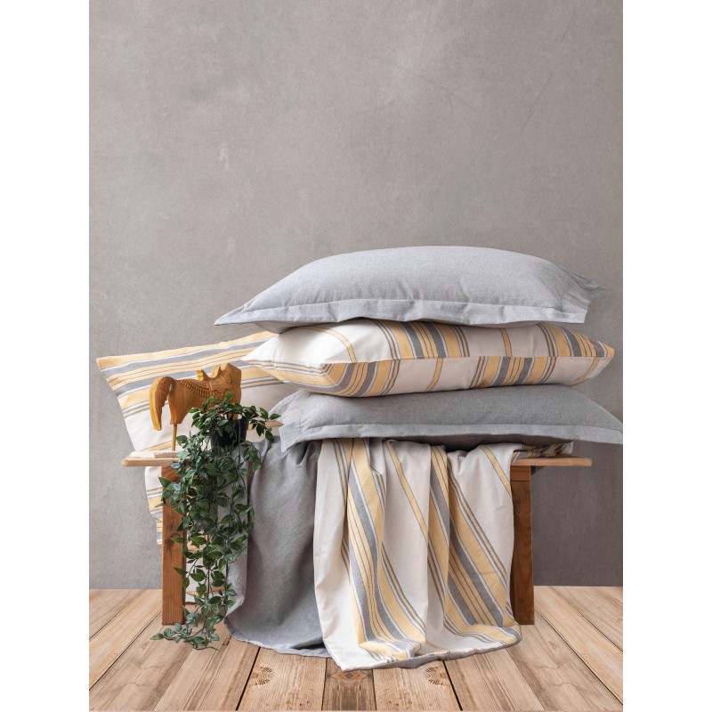 Lessentiel Double Quilt Cover Set Tribus - Yellow Yellow
Grey
White