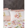 Lessentiel Ranforce Single Quilt Cover Set Emma v2 - Salmon Salmon
White