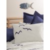 Lessentiel Ranforce Single Quilt Cover Set Larum - Dark Blue Dark Blue
White
