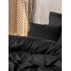 Lessentiel Ranforce Double Quilt Cover Set Plaid - Black Black