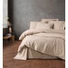 Lessentiel Ranforce Double Quilt Cover Set Plain - Beige Beige