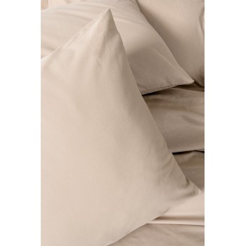 Ranforce Double Quilt Cover Set Plain - Beige Beige