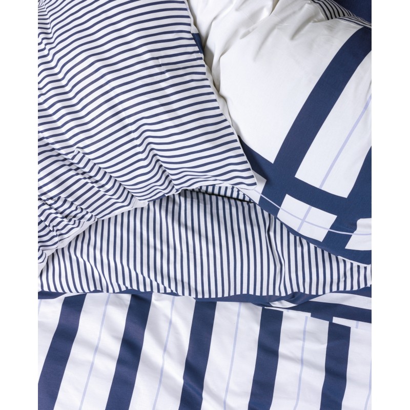 Lessentiel Ranforce Double Quilt Cover Set Nifty - Dark Blue Dark Blue