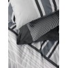 Lessentiel Ranforce Double Quilt Cover Set Nobby - Anthracite Anthracite