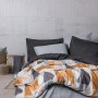 Ranforce Double Quilt Cover Set Giorno - Grey Grey