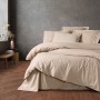 Ranforce Single Quilt Cover Set Plain - Beige Beige