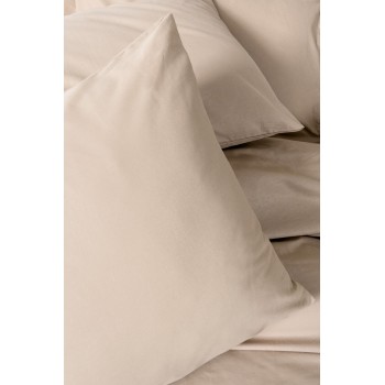 Ranforce Single Quilt Cover Set Plain - Beige Beige