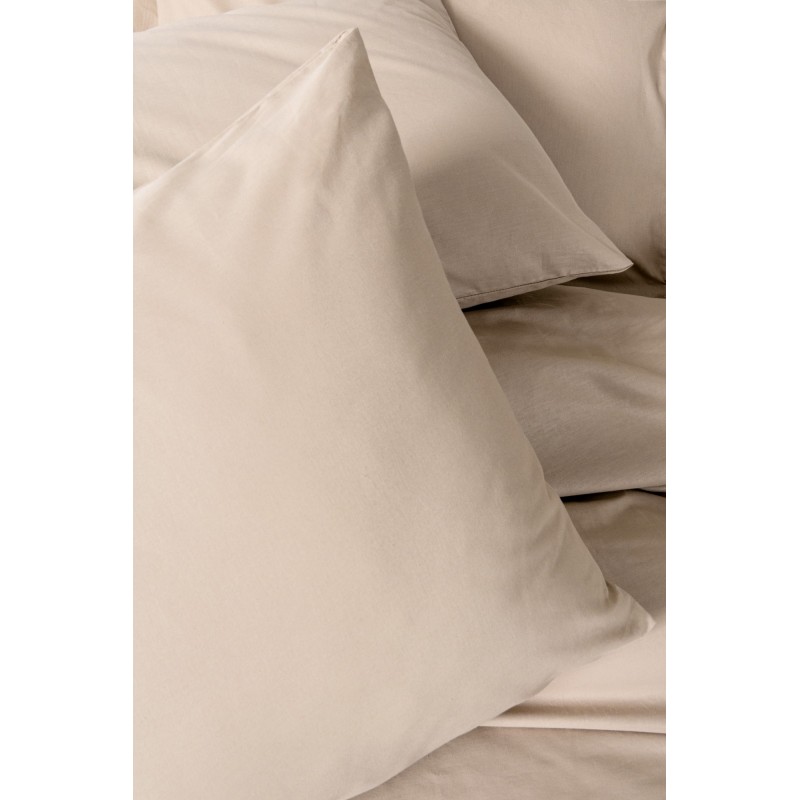 Lessentiel Ranforce Single Quilt Cover Set Plain - Beige Beige