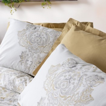 Ranforce Single Quilt Cover Set Najva - Mustard Mustard