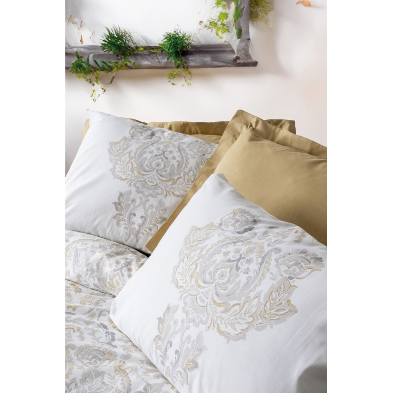 Lessentiel Ranforce Single Quilt Cover Set Najva - Mustard Mustard