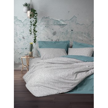 Ranforce Single Quilt Cover Set June - Mint Mint