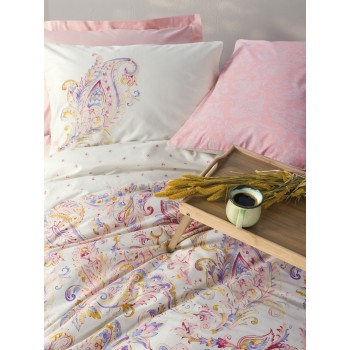 Ranforce Single Quilt Cover Set Muna - Pink Pink