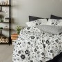 Ranforce Single Quilt Cover Set Meresa - Black Black