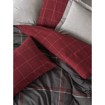 Single Quilt Cover Set Sento - Grey Grey