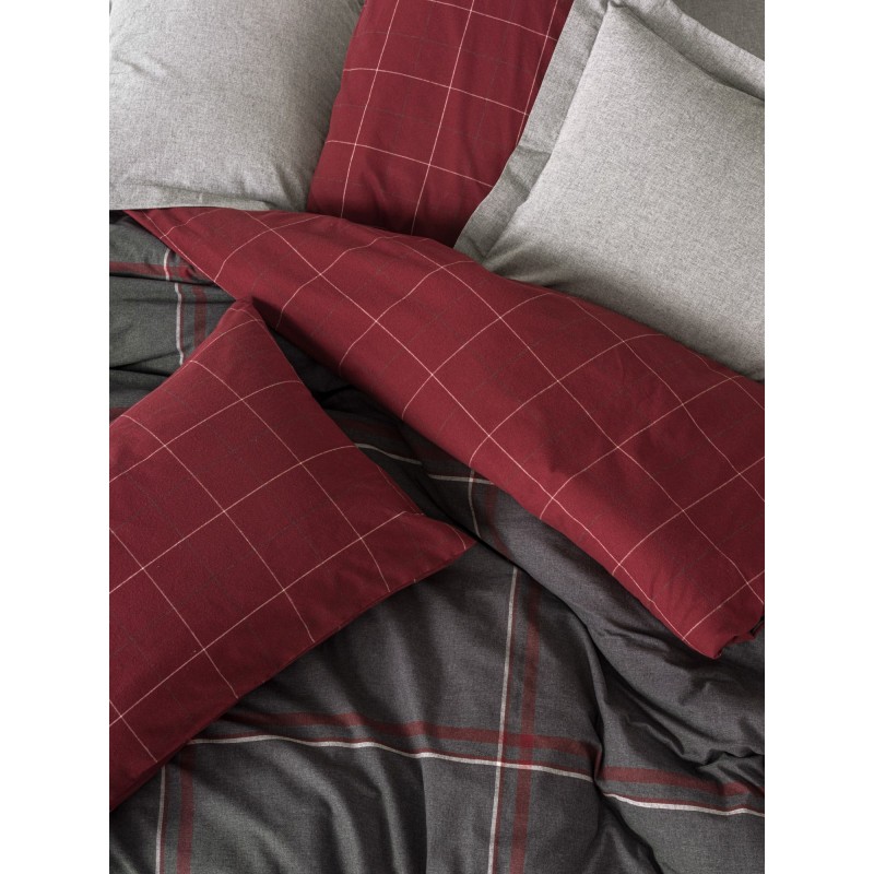 Lessentiel Single Quilt Cover Set Sento - Grey Grey