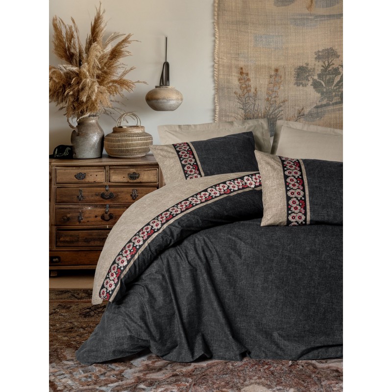 Lessentiel Ranforce Double Quilt Cover Set Yamka - Beige Beige