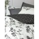 Ranforce Double Quilt Cover Set Ohia - Anthracite Anthracite