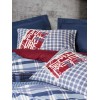 Lessentiel Ranforce Double Quilt Cover Set Roger - Dark Blue Dark