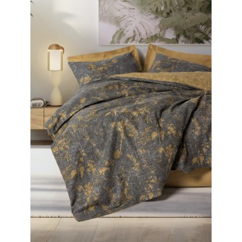 Ranforce Double Quilt Cover Set Yadawa - Mustard Mustard