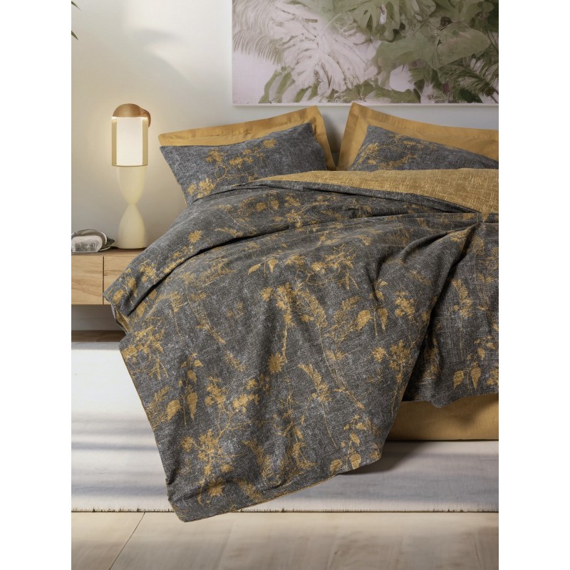 Lessentiel Ranforce Double Quilt Cover Set Yadawa - Mustard Mustard