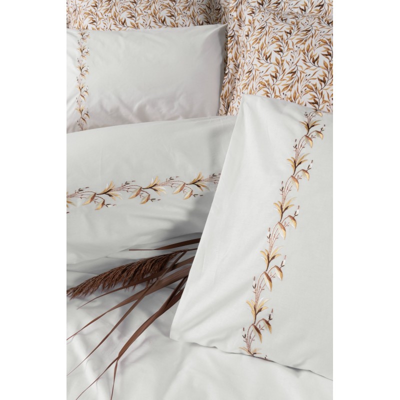 Lessentiel Ranforce Double Quilt Cover Set Polite - Cinnamon Cinnamon