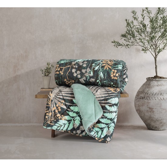 Single Quilt Velvet - Clorasa Mint Clorasa Mint Lessentiel Single Quilt Velvet - Clorasa Mint Clorasa Mint