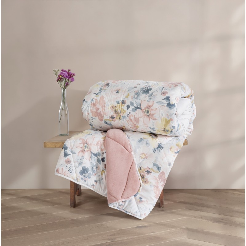 Lessentiel Single Quilt Velvet - Dalya Powder Dalya Powder