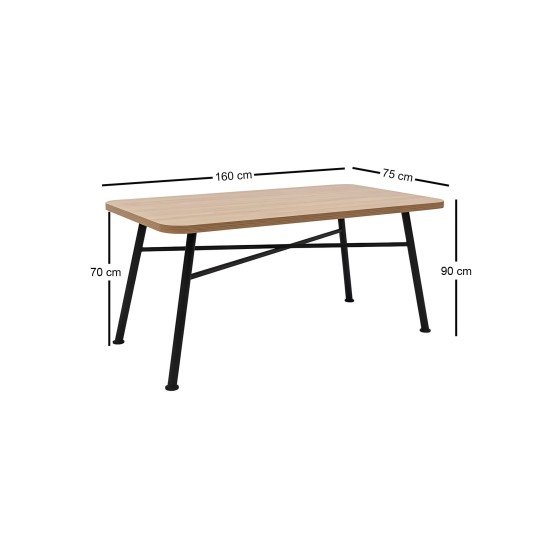 Dining Table Nala 90 - Natural Natural Dining Table Nala 90 - Natural Natural