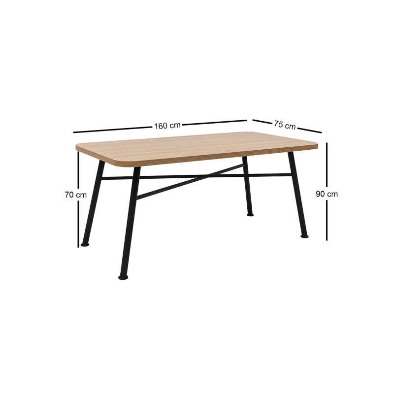 Dining Table Nala 90 - Natural Natural