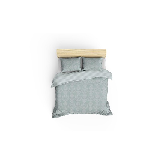 Lessentiel Double Quilt Cover Set Pure - Water Green Sea Green
White