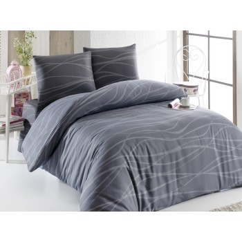 Single Quilt Cover Set Verda - Grey Grey