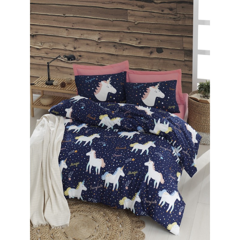Lessentiel Double Quilt Cover Set Magic Unicorn - Dark Blue Dark Blue
White
Yellow