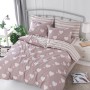 Double Quilt Cover Set Herz - Dusty Rose Dusty Rose
White