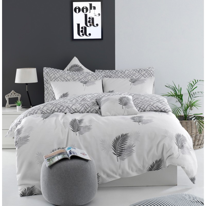 Lessentiel Double Duvet Cover Set Palma Grey
White
