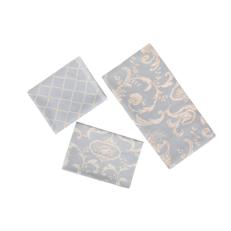 Lessentiel Double Pique Set Tuval - Blue Blue
White