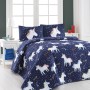 Double Quilted Bedspread Set Magic Unicorn - Dark Blue Dark Blue
White
Yellow