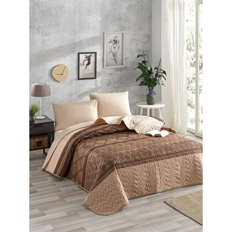 Lessentiel Double Bedspread Set Creative - Brown Brown
Dark Brown